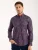 7Camicie Zakelijk overhemd ‘Donatello Iconic Poplin Stretch Man Shirt Blue Pink’  blauw