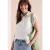 Blouse met hangende schouder en structuur