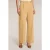 Motivi Fluid Wide-leg Pleated Trousers Beige