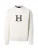 Hackett London Sweatshirt  zwart gemêleerd / wit