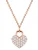 Glanzstücke München Ketting  rose-goud / transparant