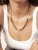 Hey Happiness Ketting ‘Thick Cuban’  rose-goud