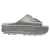 Gucci GG Logo Glanzende Slippers in Zilver Rubber
