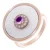 Orphelia Vrouwen 925 Sterling Zilveren Ring – Roze ZR-7293