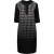 Midi gebreide jacquard ombré jurk met dogtooth print