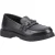 Hush Puppies Lydia Senior Meisjes Zwarte Leren Mocassins
