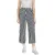 ICHI Blauwe Viscose Cropped Broek