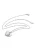 faina Ketting  zilver / parelwit