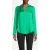 River Woods Green Uni Satin Blouse Long Sleeves Green