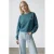 MANGO TEEN sweater met backprint petrol