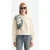 Scotch & Soda Washed Artwork Loose Fit Sweater Eggnog