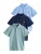 Next Shirt  navy / azuur / jade groen