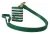 Dolce & Gabbana Groene Leren Band Gouden Metaal Logo Airpods Dames Hoes