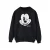 Disney Heren Mickey Mouse Gezicht Sweatshirt (Zwart)