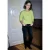 Street One Studio Dames Zacht Shirt met geribde details in Groen
