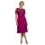 Damesjurk met plooi Goddiva Top Chiffon Midi