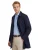 mantel jas People of Shibuya Toshiro navy polyester lang