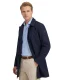 mantel jas People of Shibuya Toshiro navy polyester lang