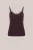 WE Fashion – Dames singlet met kant – Regular fit – Aubergine –