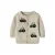 NAME IT BABY katoenen rechtvallend gebreide vest met borduursels en print