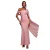 Asymmetrische Chiffon en Scuba Jurk Dames Goddiva Maxi