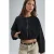 Korte Gabardine Jacket met Rits en Zak