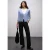 Street One Dames Zacht vest met V-hals in Blauw