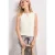 Street One Dames Top met ronde hals en uitgesneden detail in Wit