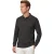 Polo lange mouw Casa Moda grijs 3 knoops