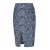 Gabardine kokerrok met print