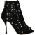 Versierde Peep Toe Enkelboots
