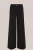WE Fashion – Dames wide leg broek met krijtstreep – Regular fit – Zwart – LENZING™ ECOVERO™ viscose –