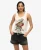 Superdry Vrouwen Neo Trad Tattoo Tanktop met Laag Uitgesneden Ronde Hals Wit