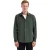 No Excess Shirt solid fine herringbone dark green