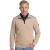 Casa Moda trui half zip creme effen katoen wijde fit