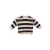 Z8 newborn gestreepte sweater – donkerbruin/zand