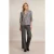 River Woods Glitter V-neck Blouse 3/4 Sleeves Silver