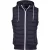 Urban Classics Heren Contrast Gewatteerd Gilet met Capuchon (Zwart/Wit)