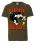 LOGOSHIRT Shirt ‘Looney Tunes – Sylvester & Tweety’  groen / olijfgroen