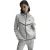 Nike Windrunner-fleecehoodie met doorlopende rits voor dames (Grijs/Zwart)