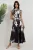 Floral Tippet Maxi-jurk