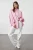 Trendyol Modest Dames Roze Gestreept Lang Oversized Modest Overhemden