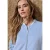 Street One Dames Jas met lange mouwen in Silk-Look en ritssluiting in Blauw