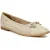 Pod Priya Leren Dames Taupe Ballerina’s