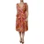 Bloemenprint Plissé Midi-jurk