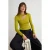 TRENDYOLMİLLA Dames Groen Effen Lang Getailleerd Blouses