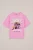 WE Fashion – Meisjes oversized T-shirt met print – Oversized – Lichtroze – Katoen –