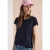 Shirt met ronde hals en omslagdetail