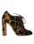 Fluwelen Veterschoenen met Luipaardprint