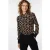 EsQualo Blouse Ribbed Cuffs Chain Print Print